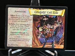 Harry Potter TCG Trading Card Game (2001) : Gringots' Cart Ride (Holo) 6/116