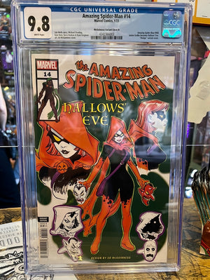 Amazing Spider-Man #14 Cover B 9.8 CGC McGuinness 1st Hallow's Eve