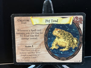 Harry Potter TCG Trading Card Game (2001) : Pet Toad (Non-Holo) 60/116