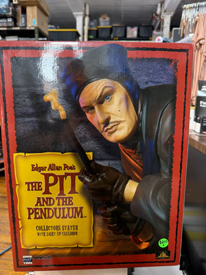 Statue: Edgar Allen Poe's The Pit and the Pendulum Collector's Statue with Light-up Cauldron (Amok Time MONSTARZ 77 of 500)