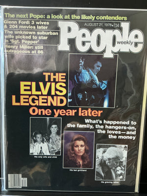 People Magazine August 21st, 1978 : Elvis One Year Later