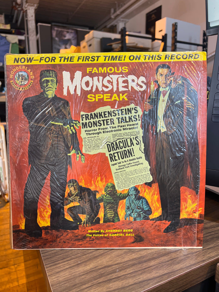 famous monsters speak Famous Monsters Speak : LP Wonderland Records AR-3 1963 – Fun Box Monster Emporium