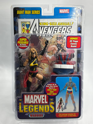 Marvel Legends : WAR BIRD (Carol Danvers/Ms. Marvel/Captain Marvel) Giant Man BAF MOC (2006)