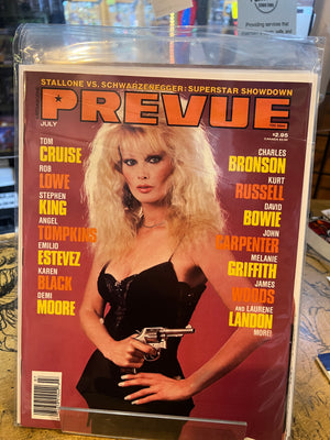 Prevue (1984 Steranko) Mediascene #64 Laurene Landon Cover