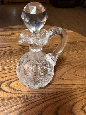 American Brilliant Period Glass Bowl : ABP Cruet