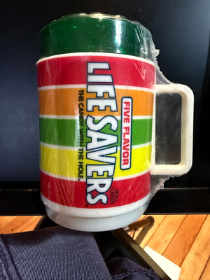 Sealed Lifesavers Green Cup w/ Sticker 1981