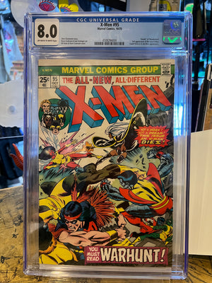 X-Men #95 CGC 8.0 "Death" of Thunderbird