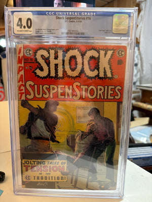 Shock Suspenstories #16  E.C. Comics 1954 CGC 4.0 Off-White to White Pages