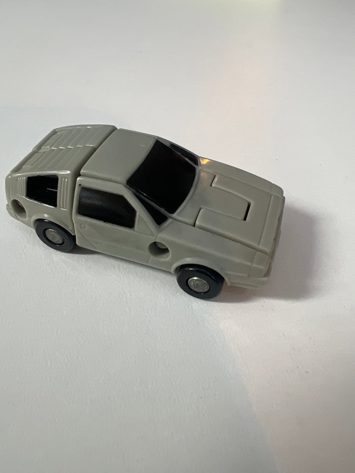 Transformers G1 Micromasters: Race Car Patrol Swindler Delorean