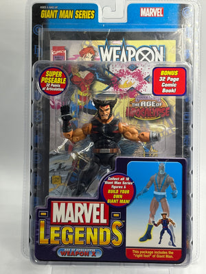 Marvel Legends : Age of Apocalypse - Weapon X (Unscarred Variant)  Giant Man BAF MOC (2006)