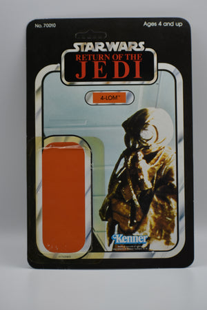 Vintage Kenner Star Wars Figure Card-Back : Jedi 4-Lom