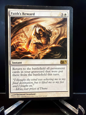 Magic The Gathering: M13 Core Series - Faith's Reward (Rare)