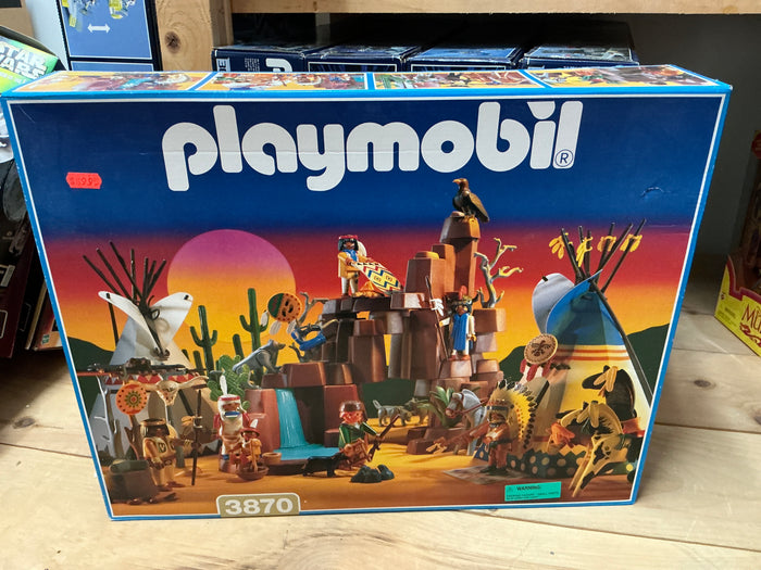 Playmobil 3870: Native American Village (Camp Thunder) (Retired) Mint in Sealed Box 1992