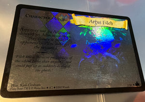 Harry Potter TCG Trading Card Game (2001) : Argus Filch 2/80 Chamber of Secrets HOLO