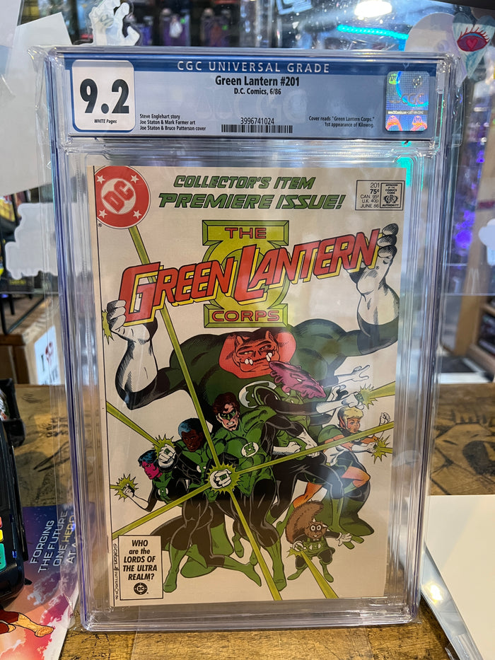 Green Lantern Corps #201 CGC 9.2 1st Kilowog