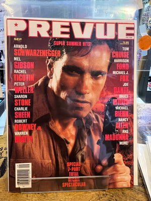 Prevue (1984 Steranko) Mediascene #80 Arnold Schwarzenegger Cover
