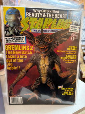 Starlog #154 : Gremlins 2 Cover TMNT