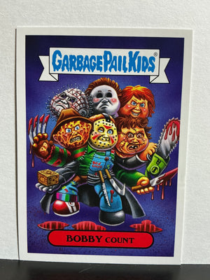 Garbage Pail Kids : Revenge of the Horror-ible (2019 Series) - 80's Horror Sticker - 15b Bobby Count