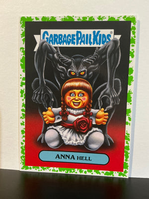Garbage Pail Kids : Revenge of the Horror-ible (2019 Series) - Modern Horror Sticker 3a Green Border - Anna Hell