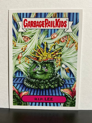 Garbage Pail Kids : Revenge of the Horror-ible (2019 Series) - 80's Horror Sticker 1b R.I.P. Lee