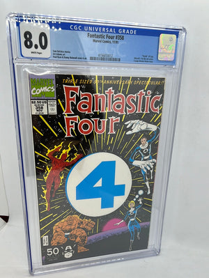 Fantastic Four #358 CGC 8.0 First Die-Cut Marvel Cover