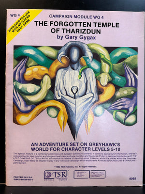 WG4 The Forgotten Temple of Tharizdun AD&D 9065 TSR Dungeons & Dragons 1st Ed