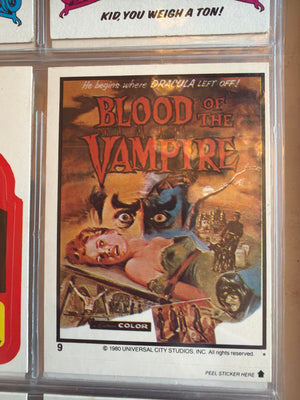 Creature Feature (1980 Topps Trading Card Series) STICKER #9