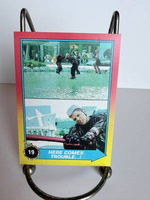 Back to the Future II Trading Cards (Topps 1989) #19 Here Comes Trouble...