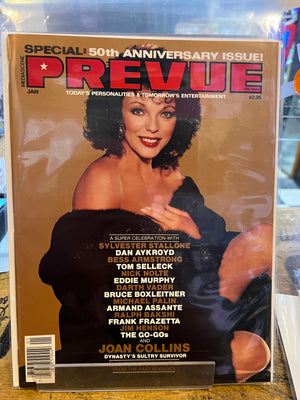Prevue (1984 Steranko) Mediascene #50 Joan Collins Cover