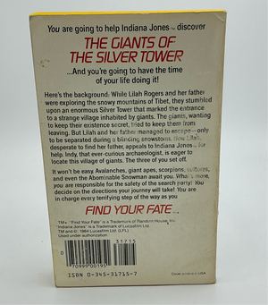 Indiana Jones Find Your Fate #3 : Giants of Silver Tower Paperback