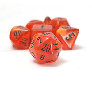 Sirius Dice : Fire Nebula Dice Set