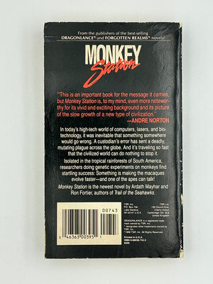 Monkey Station : TSR Sci-Fi / Horror Paperback Ardith Mayhar and Ron Fortier