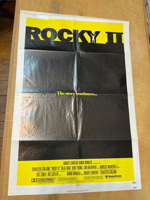 Rocky II Advance:  Original One-Sheet Poster Folded