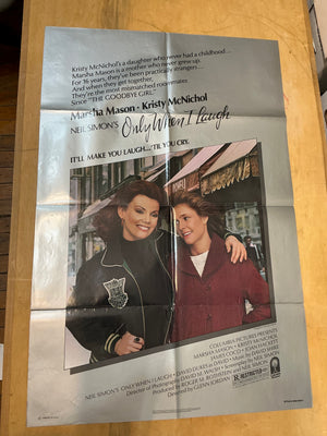 Only When I Laugh :  Original One-Sheet Poster Folded