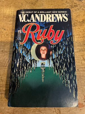 V.C. Andrews : Ruby Paperback (1st Pocket Books Ed. Die-cut Cover)