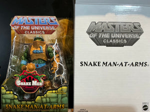 Masters of the Universe MOTU Classics: Snake Man-at-Arms (MIB) W/ Mailer