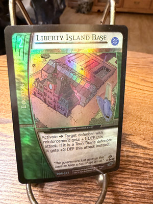 DC Versus System Card Building Game -  Liberty Island Base (FOIL)