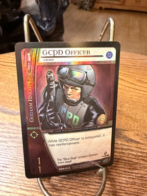 DC Versus System Card Building Game -  GCPD Officer (FOIL)
