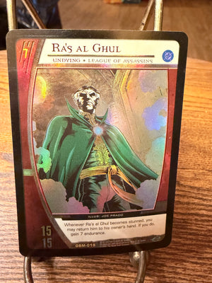 DC Versus System Card Building Game -  Ra's Al Ghul (FOIL) UNDYING