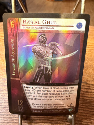 DC Versus System Card Building Game -  Ra's Al Ghul (FOIL) Master Swordsman