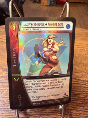 DC Versus System Card Building Game - Cassie Sandsmark : Wonder Girl
