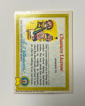 Garbage Pail Kids SINGLES: 1985 Blasted Billy (8b)