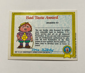 Garbage Pail Kids SINGLES: 1985 Boozin' Bruce (9a)