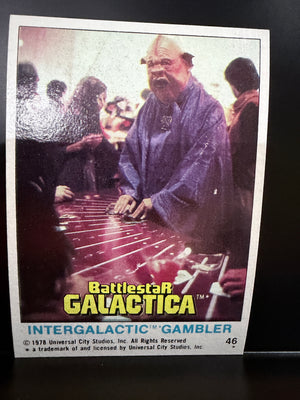 Battlestar Galactica (1978 Topps Cards) #46 Intergalactic Gambler