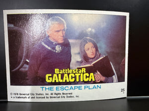 Battlestar Galactica (1978 Topps Cards) #25 The Escape Plan