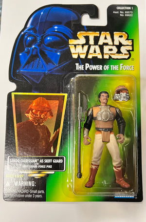 Star Wars Power of the Force Lando as Skiff Guard Figure