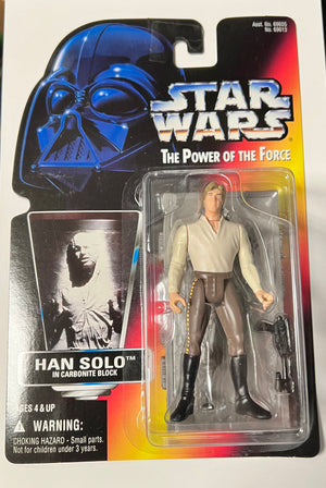 Star Wars Power of the Force Han Solo in Carbonite Figure