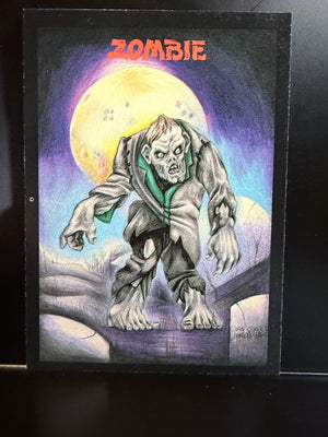 Monster In My Pocket Trading Cards : Zombie