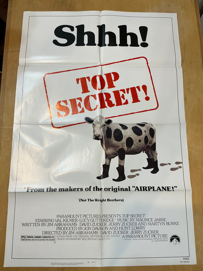 Top Secret! : Val Kilmer Theatrical Poster / Folded