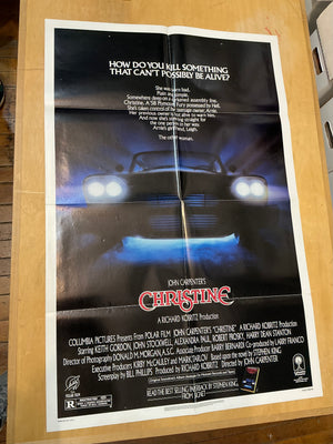 Stephen King & John Carpenter's Christine : Vintage Advance Theatrical Poster (Folded)